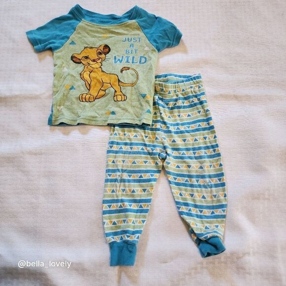 🏖 18M Disney Lion King 2 Piece Pajama Set - Picture 1 of 2